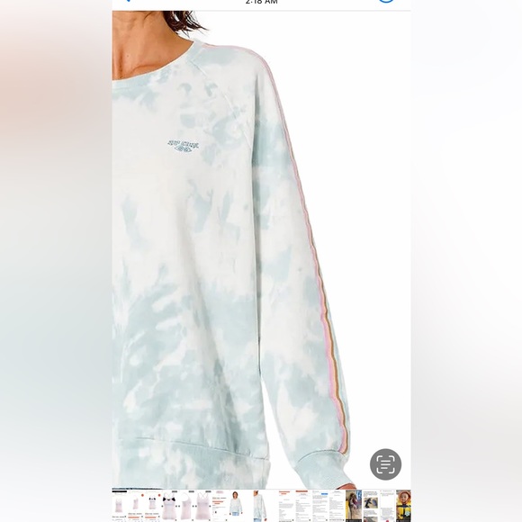 Rip Curl oversized tie dyed sweat shirt - Picture 4 of 15